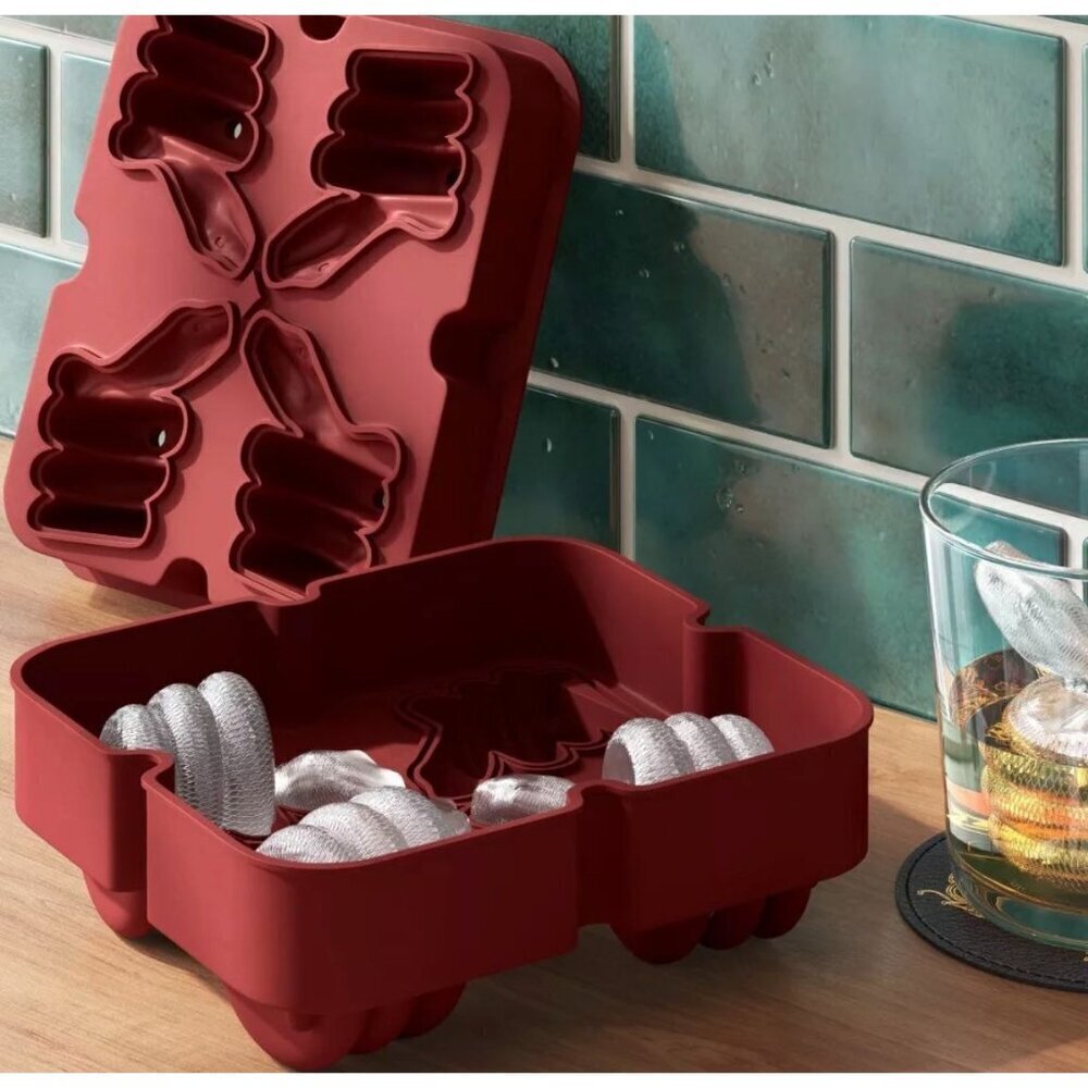 Halloween Snakes Silicone Ice Cube Tray Red - Threshold™Snake Ice Mold